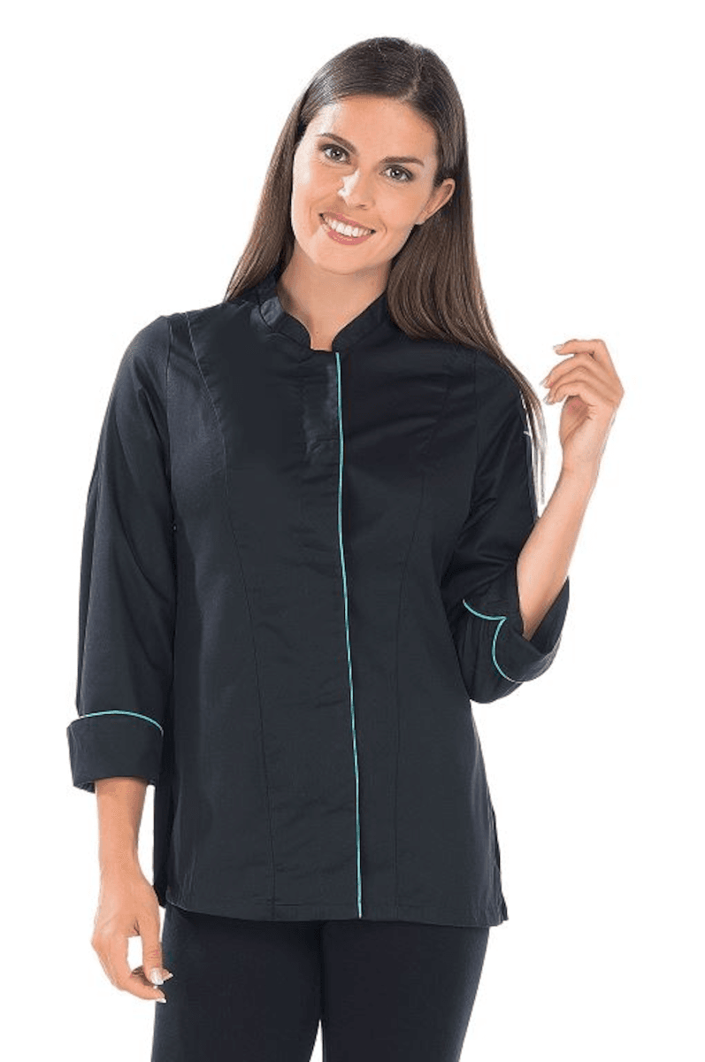 VEST CUIS FEMME PAMELA NOIR TURQUOISE