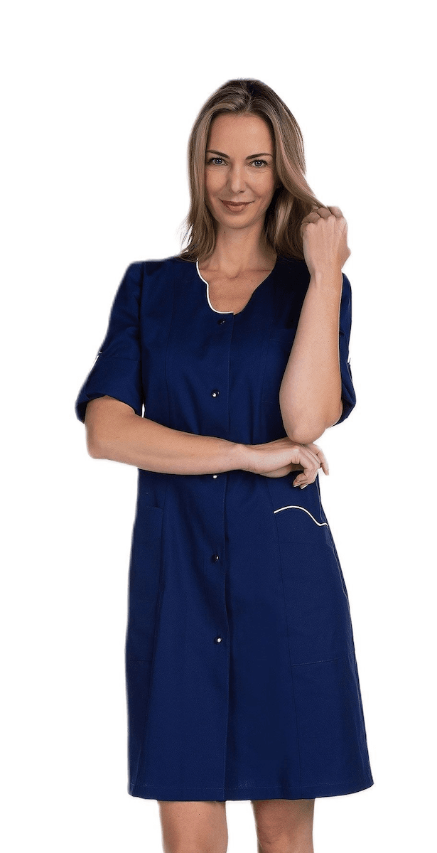 BLOUSE ANEMONE MLT BLANC/MARINE