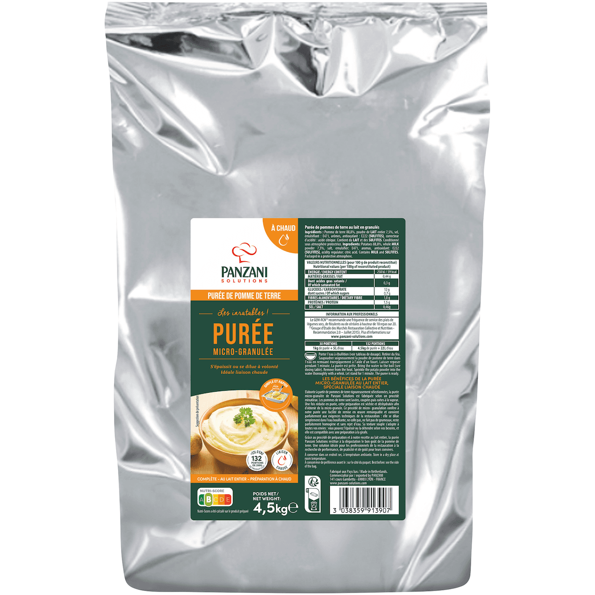 PUREE MICRO GRANULEE A CHAUD 4,5KG
