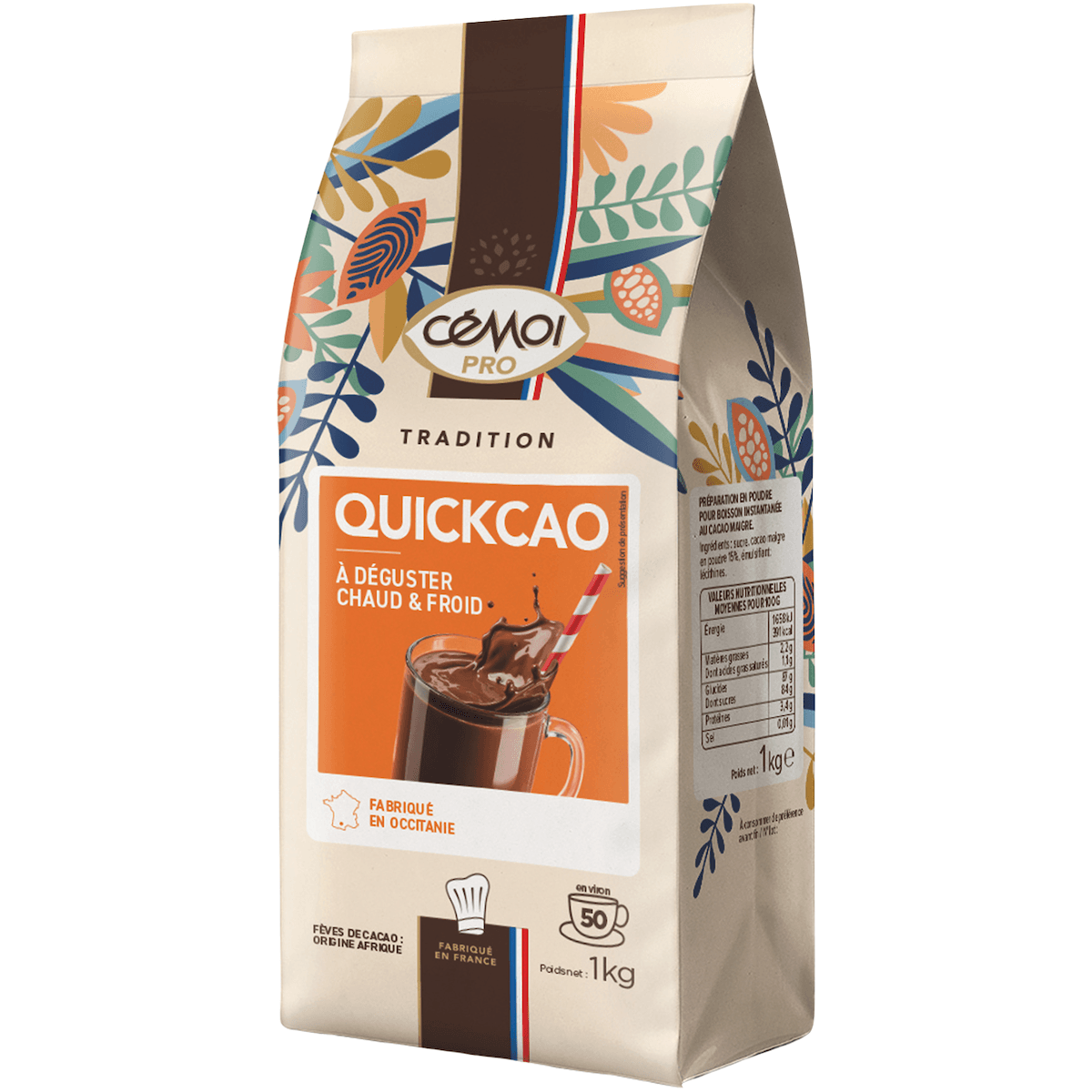 SACHET POUDRE INSTANTANÉE - QUICKCAO CLASSIQUE - 1 KG