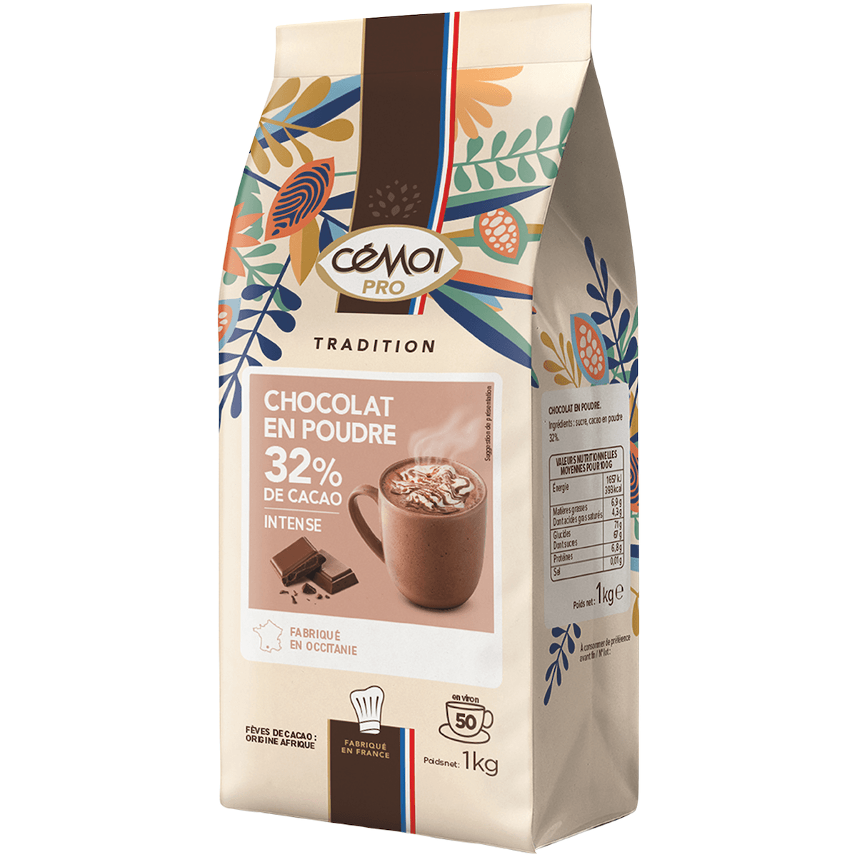 SACHET POUDRE 32% - CHOCOLAT EN POUDRE - 1KG