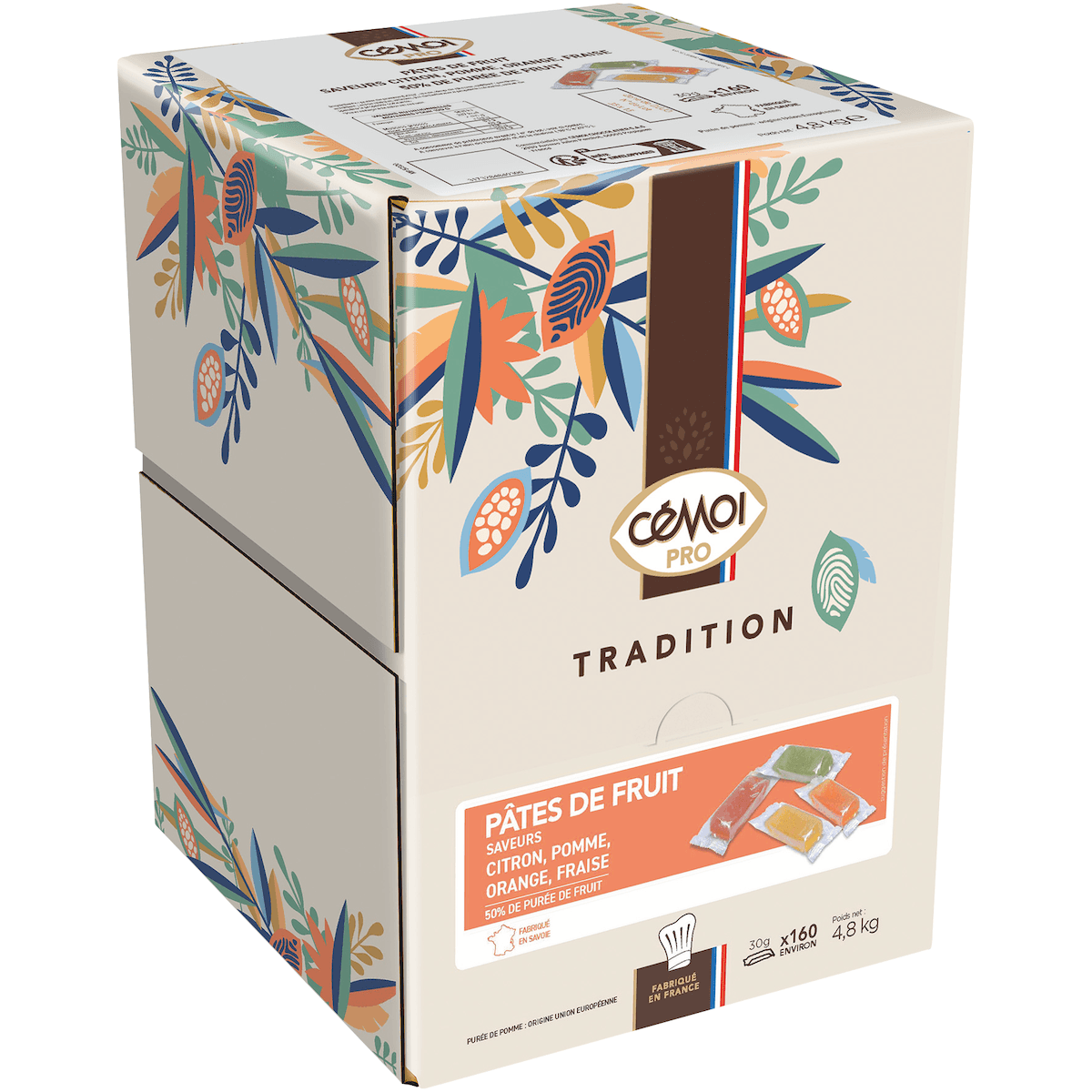 DISTRIBUTEUR 160 PATES DE FRUITS - ASSORTIMENT 4 PARFUMS - 4,8KG
