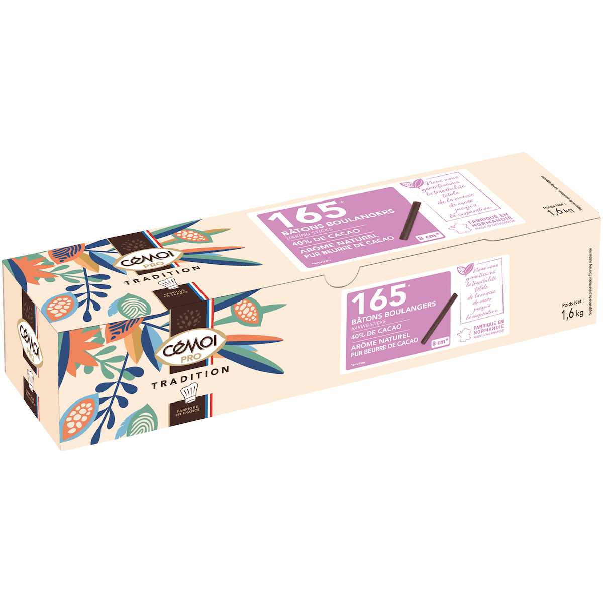 BATONS 40% BOULANGERS COURTS TYPE 165  BTE 1,6KG