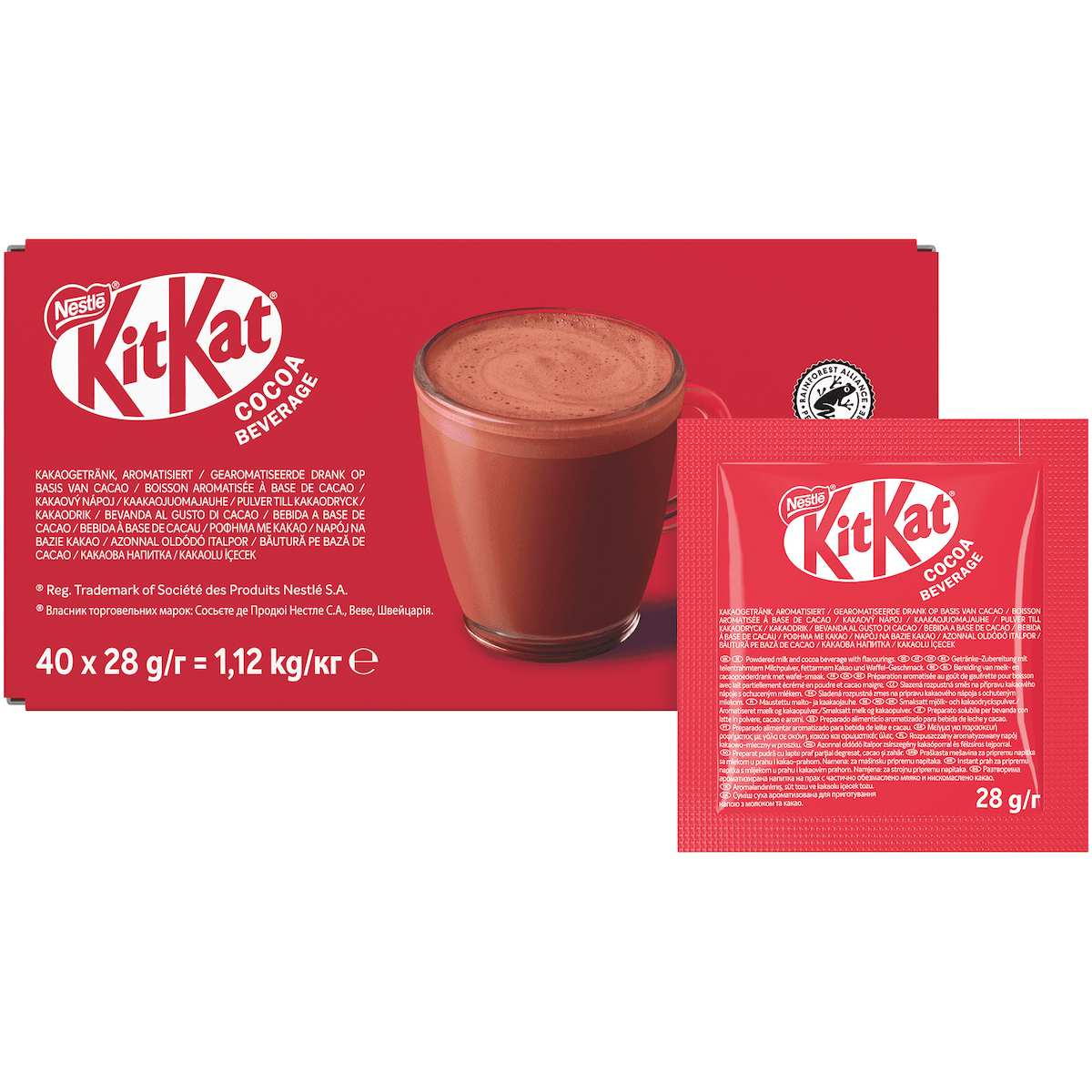 BOISSON CACAOTEE KITKAT CARTON DE 40 SACHETS DE 28G