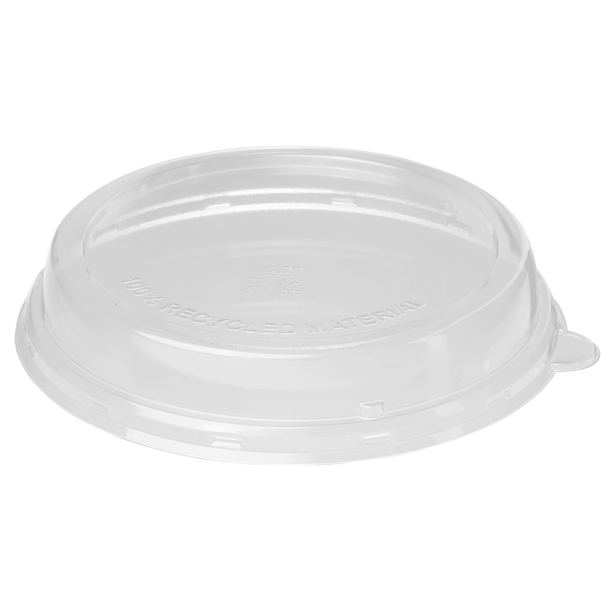 COUVERCLE 100% PET POUR BOL 212X212X37MM TRANSPARENT - CARTON DE 160