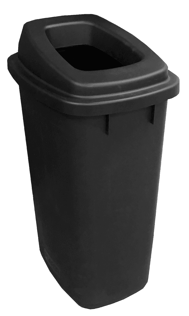POUBELLE ATRIUM 90L NOIRE ECOGREEN
