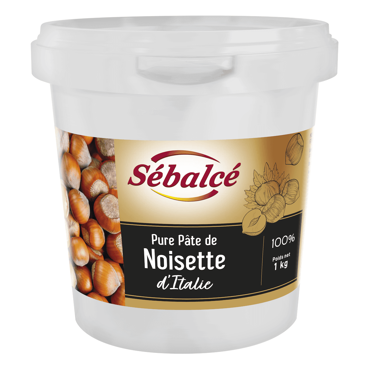 PURE PATE DE NOISETTE D'ITALIE - SEAU 1KG