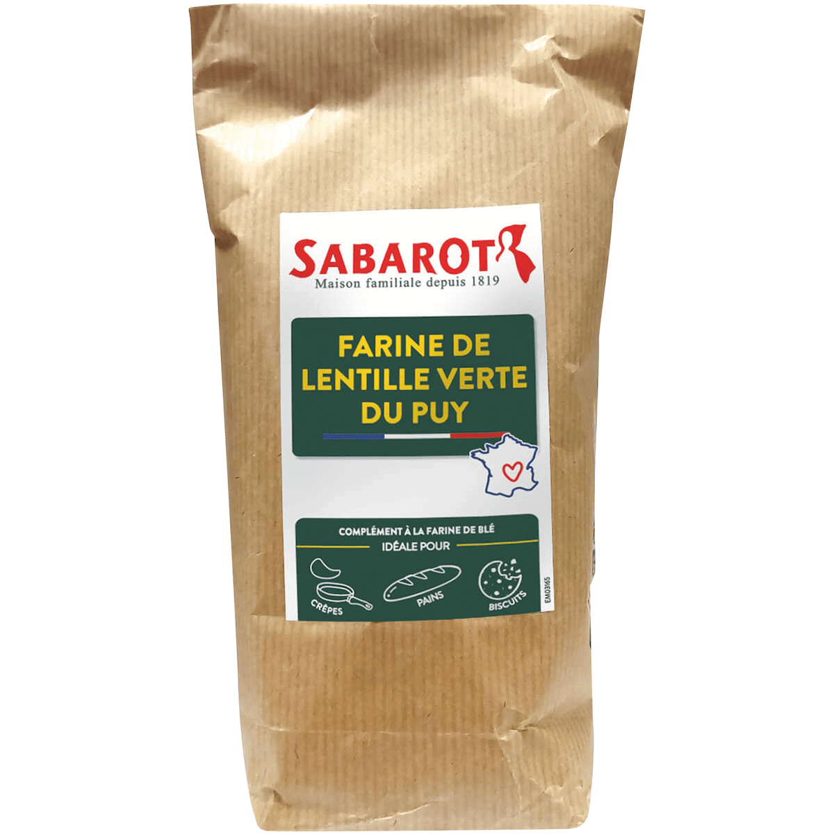 FARINE LENTILLE VERTE DU PUY 400G