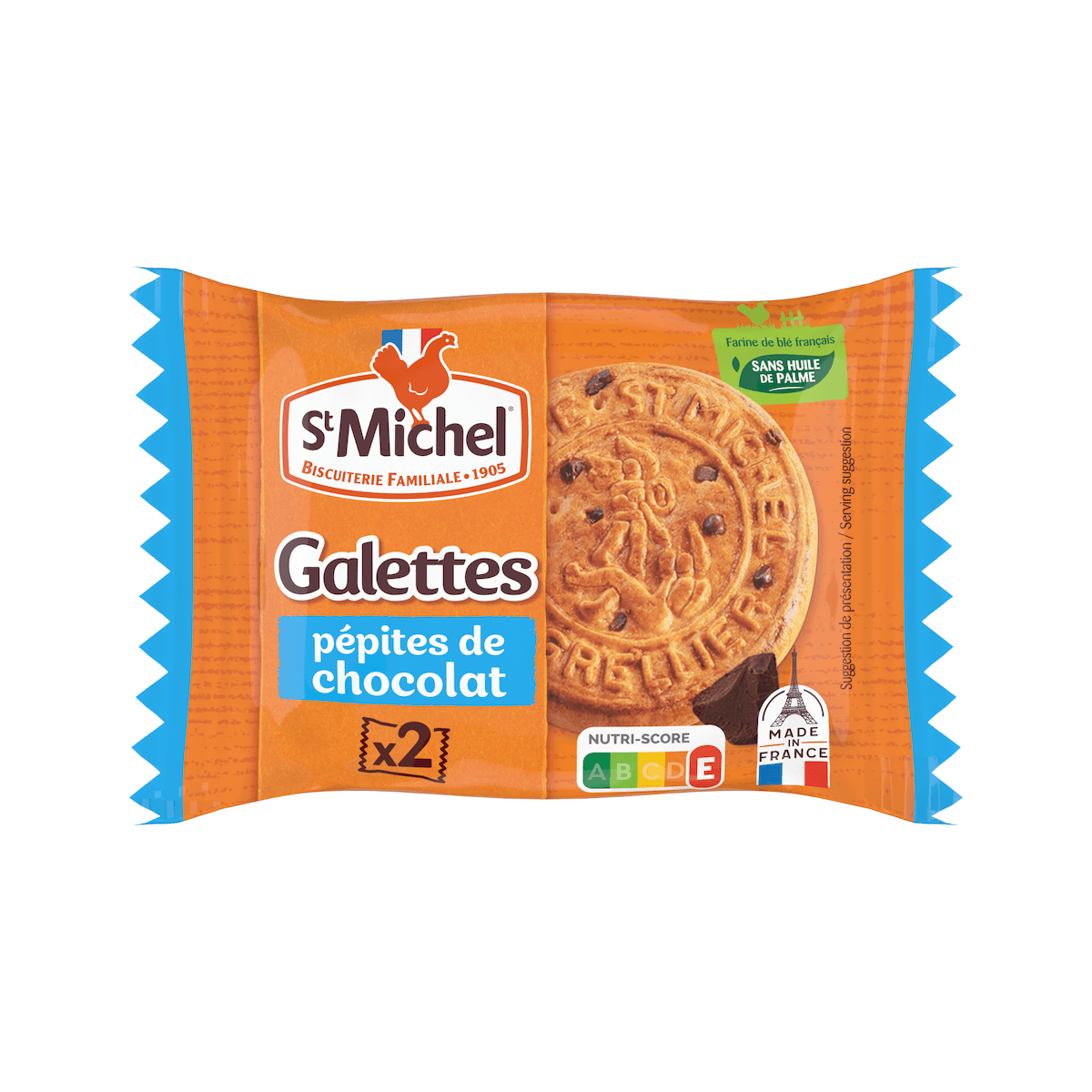 GALETTE PEPITES CHOCOLAT SACHET DE 2