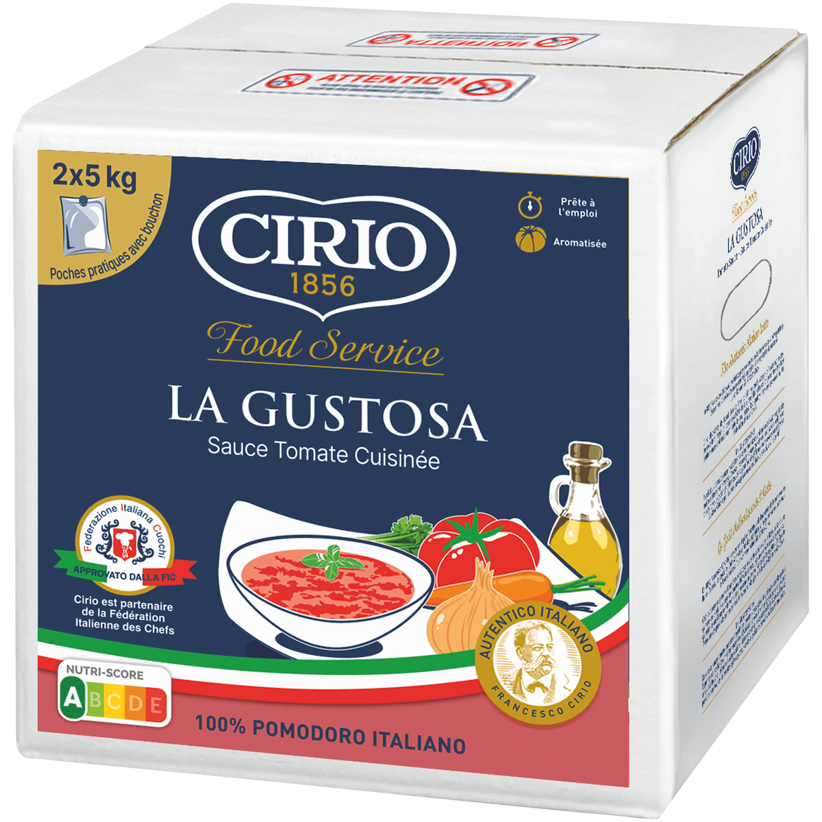 LA GUSTOSA - SAUCE CUISINEE POCHE DE 2X5KG