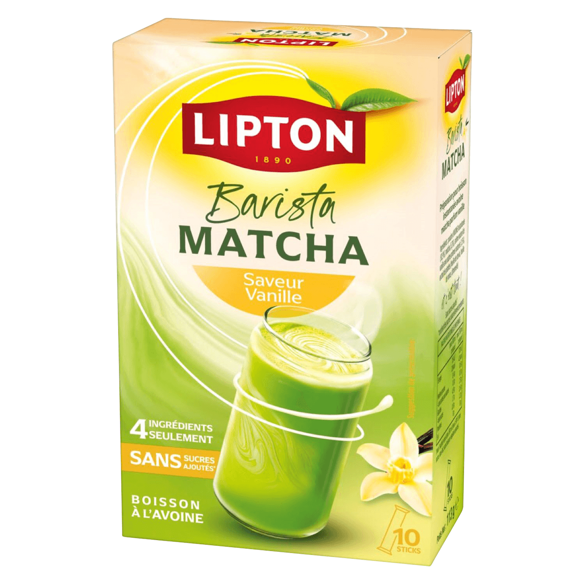 LIPTON BARISTA MATCHA SAVEUR VANILLE 10 STICKS
